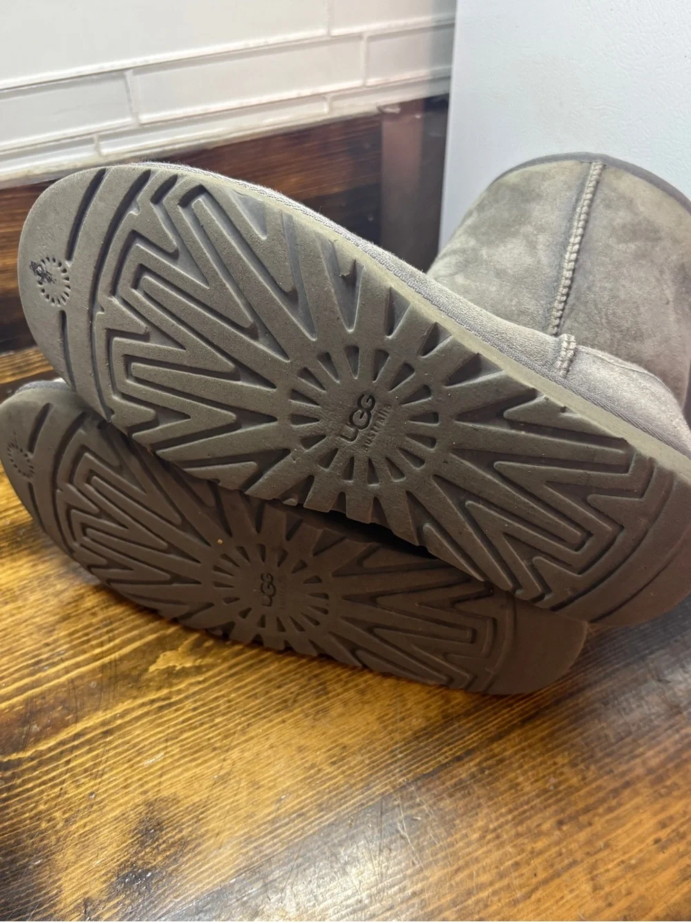 Ugg gray boots size 8